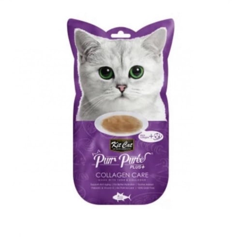 كت كات بور بوري بلاس للقطط بنكهة السمك 4*15 جرام