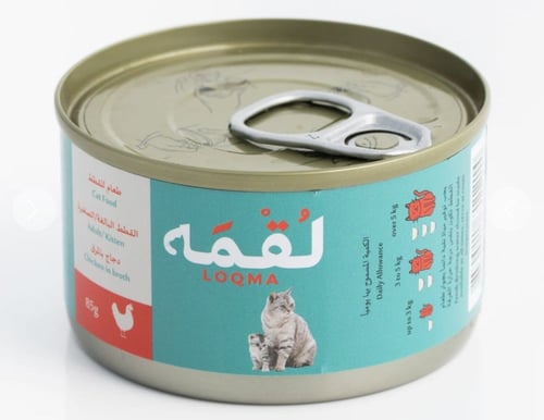 طعام رطب للقطط دجاج بالمرق 85g│لُقمة