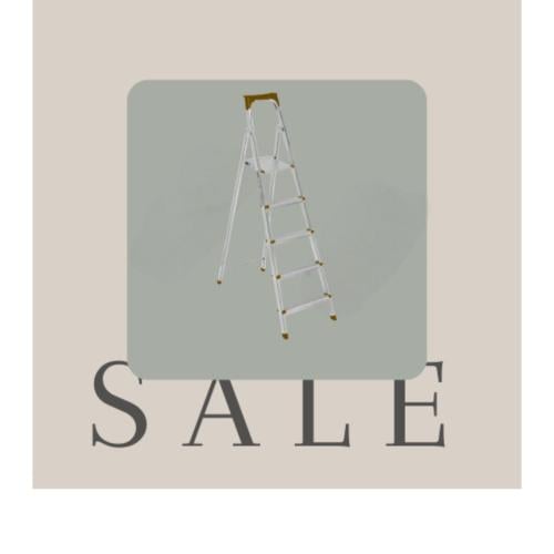 سلم حديد تركي KAN مجلفن مقاس5درجات متعدد الاستعمال...