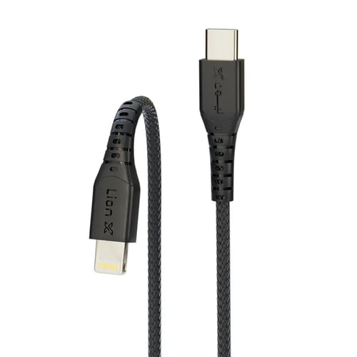 كيبل ليون اكس ايفون PD قماش 1 متر