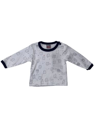 طقم بجامة ولادي من قطعتين - 3 - 12 شهر