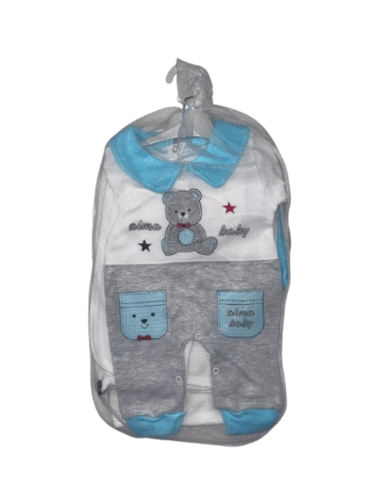 طقم مواليد ولادي مكون من 3 قطع - يأتي بعدة أشكال