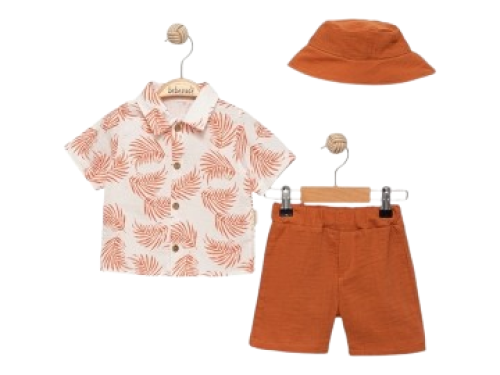 طقم ولادي مكون من 3 قطع لعمر 6 شهر إلى 18 شهر - صن...