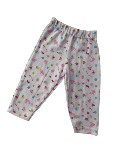 طقم بجامة بناتي برسمة حوت - متوفرة بلونين - 0 - 9...