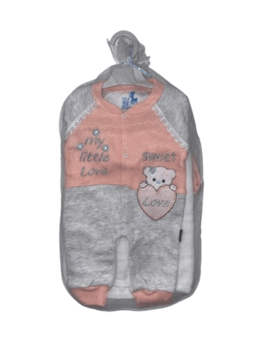 طقم مواليد بناتي مكون من 3 قطع - يأتي بعدة أشكال 0...