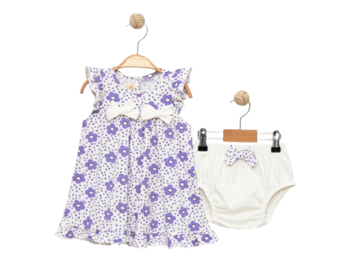Girls' set in lilac color consisting of 2 pieces f...
