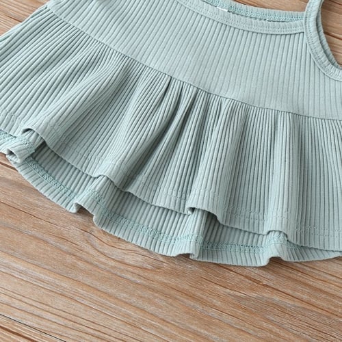 طقم أطفال بناتي مميز يتكون من قطعتين من 12 إلى 24...