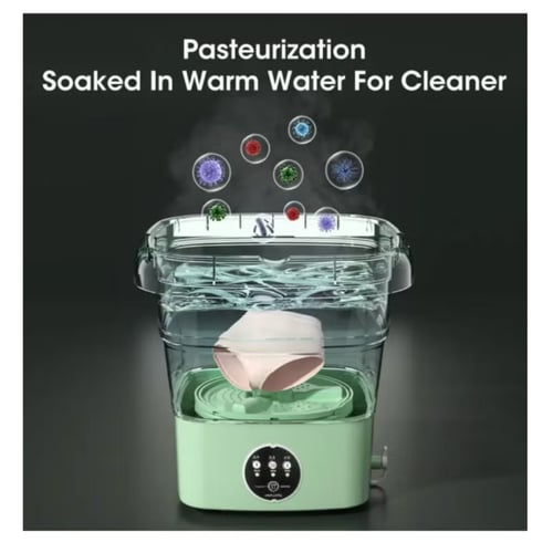 غسالة ملابس محمولة قابلة للطي