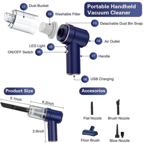 مكنسة كهربائية محمولة للسيارة
