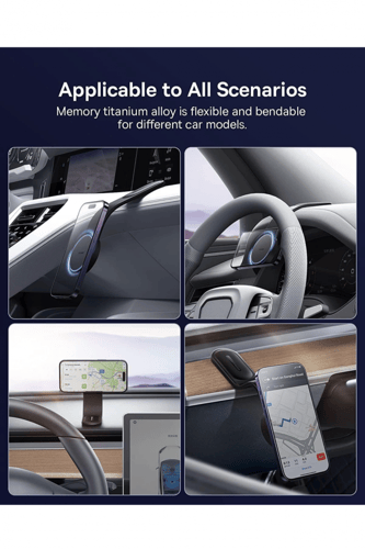 حامل جوال مغناطيسي مرن للسيارة