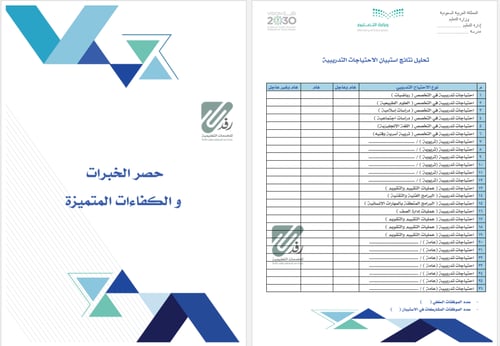 ملف التنمية المهنية word | pdf