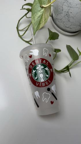 كوب ستاربكس طب اسنان بالاسم