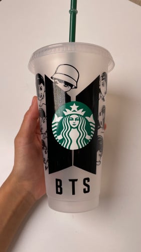 كوب BTS للمشروبات الباردة 710مل