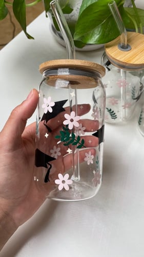 كوب خريج زجاجي مميز