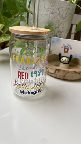 كوب زجاجي تايلور سويفت