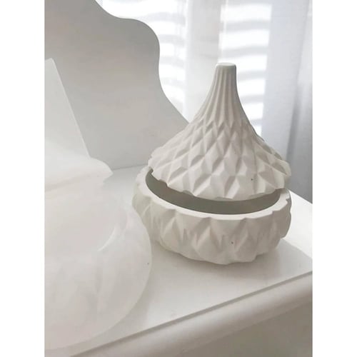 قالب سيليكون مبخرة شمع للجبس و الاسمنت