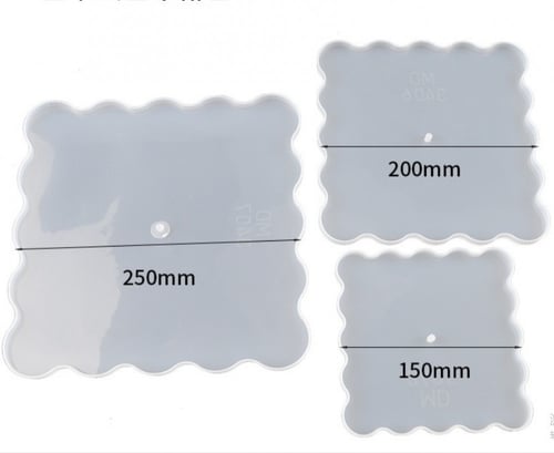 قوالب طبق تقديم ثلاثة طوابق مربعة