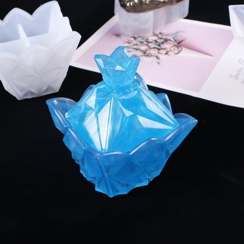 قالب سيليكون صحن تقديم مربع مع غطاء