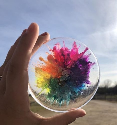 جرافيتي ريزن لون كحولي فضي 100غ