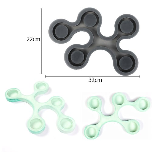 قالب سيليكون شمعدان 1 قطع 5 شمعة