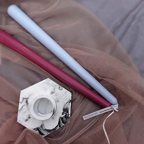 قالب سيليكون شمعدان سداسي لصنع اعمال الفنية للريزن...