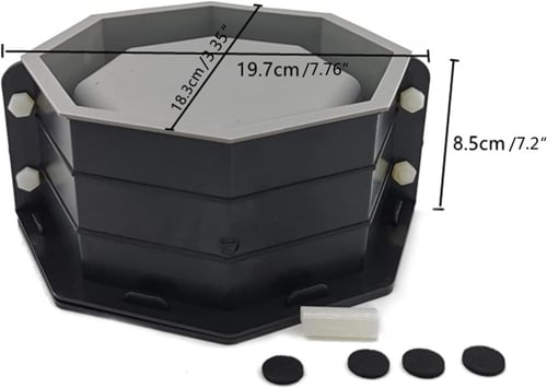 قالب سيليكون وعاء نباتي سداسي عالي الجودة مع دعاما...