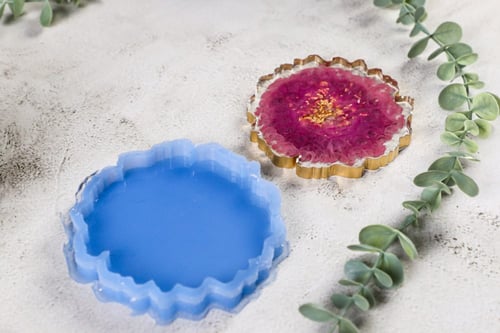 قالب سيليكون ربر كوستر خشن 11*11سم