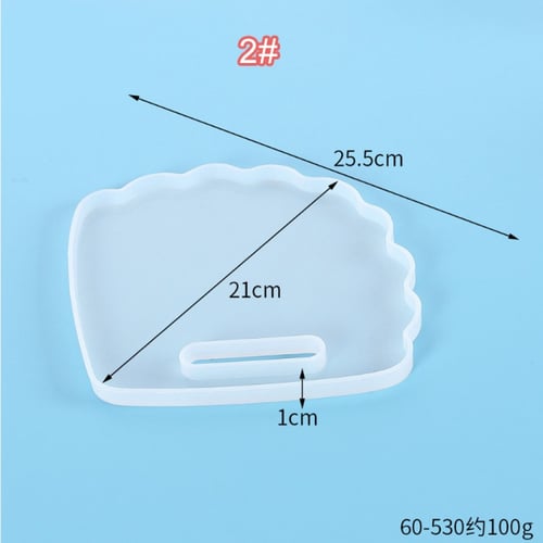 قالب سيليكون شمل موج و حوت اكواب 2 قطعة