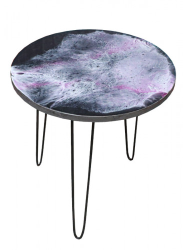 طاولة فنية خشبية مع 3 أرجل