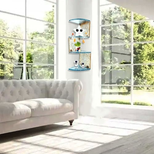 قالب سيليكون رف حائط طويل أربع ادوار