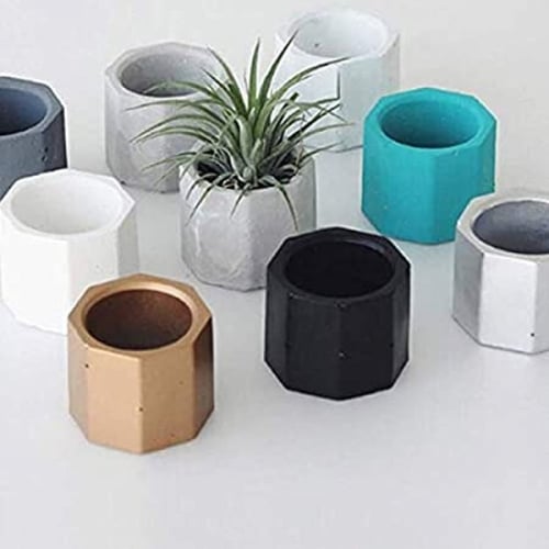 قوالب سيليكون اوعية نباتية وشموع لصب الريزن والأسم...