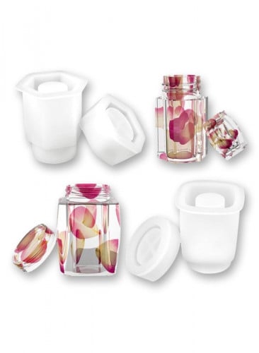 قالب سيليكون علب تخزين المجوهرات 2 قطعة