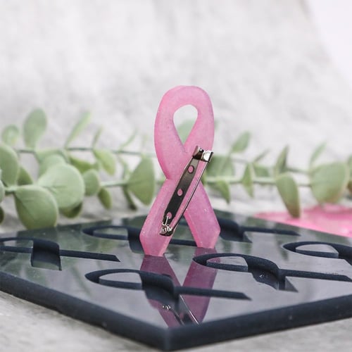 قالب سيليكون بروش شعار حملة توعية الكشف المبكر