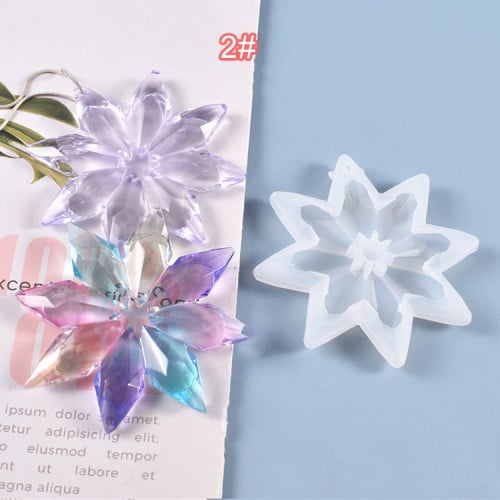 قالب سيليكون شكل نجمة 2 قطعة