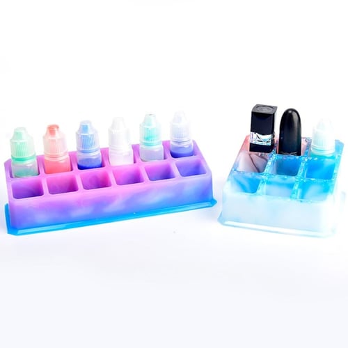 قالب سيليكون صندوق تخزين أحمر الشفاه والمجوهرات 2...