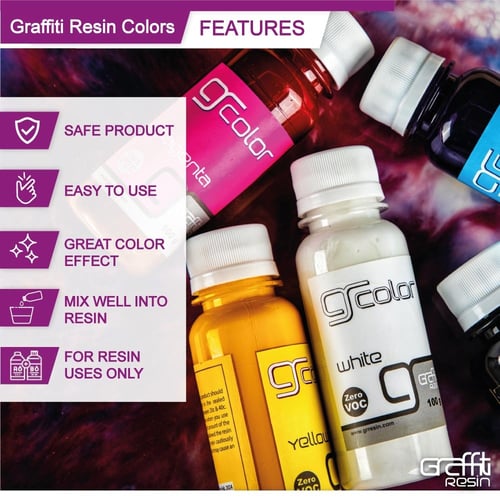 لون سائل ريزن ابيض 100 غرام