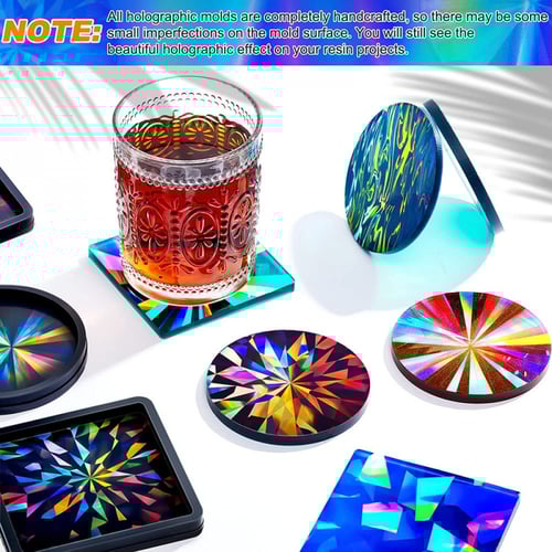 طقم قوالب كوسترات هلوجرافيك من 8 قطع