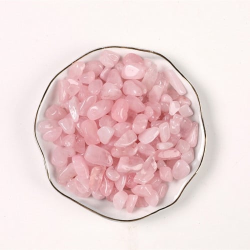 حجر كريستال زهري فاتح مقاس 7-9 ملم وزن 100 غ