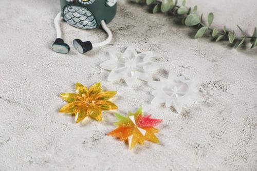 قالب سيليكون شكل نجمة 2 قطعة