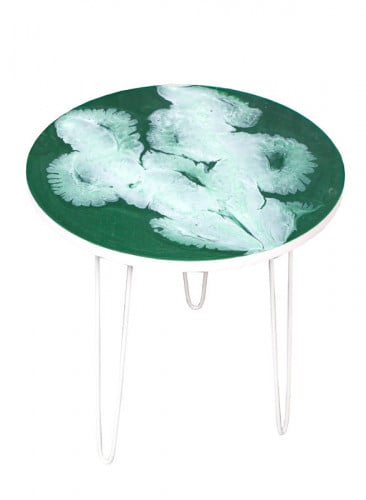 طاولة فنية خشبية مع 3 أرجل