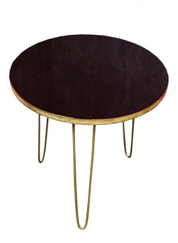 طاولة فنية خشبية مع 3 أرجل