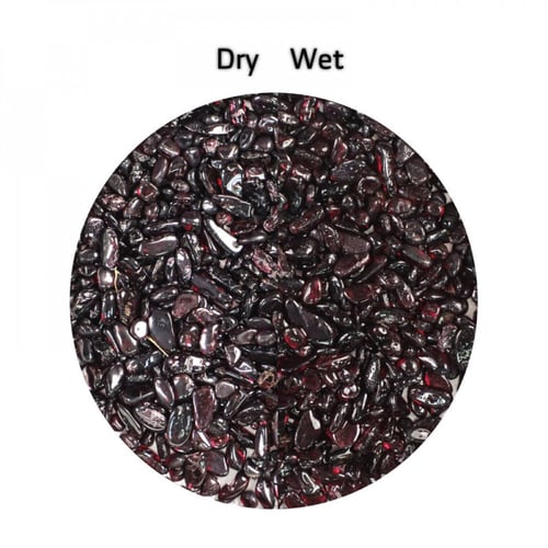 حجر كريستال عنابي مقاس 7-9 ملم وزن 100 غ