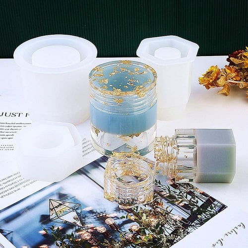 قالب سيليكون علب تخزين المجوهرات 2 قطعة