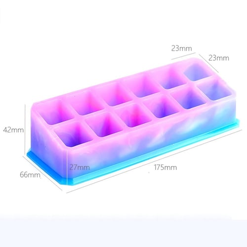 قالب سيليكون صندوق تخزين أحمر الشفاه والمجوهرات 2...