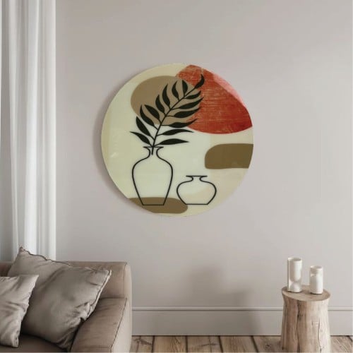 لوحة جدارية فن بوهو خشبية مصنوعة يدويا