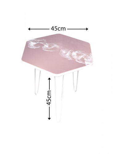 طاولة فنية خشبية مع 3 أرجل