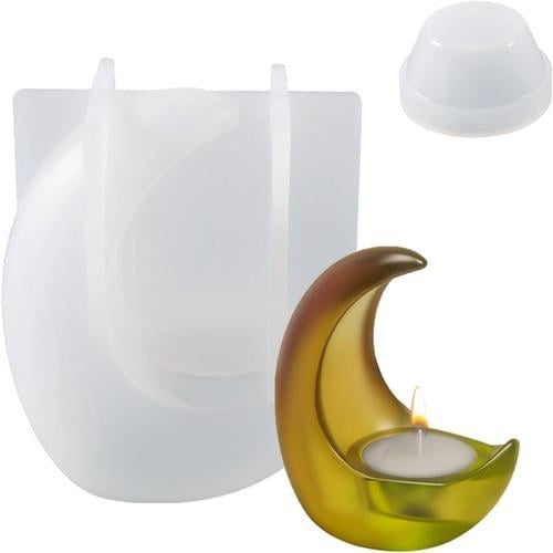 قالب قاعدة الشمعة بشكل الهلال