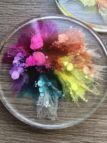 جرافيتي ريزن حبر كحولي لون بنفسجي أزرق 100غ