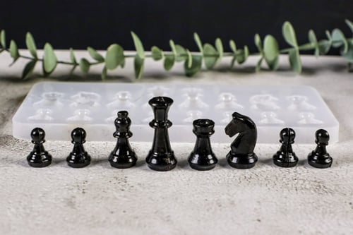 قالب سيليكون أحجار الشطرنج