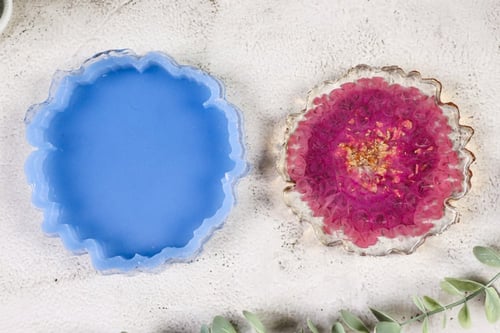 قالب سيليكون ربر كوستر خشن 11*11سم